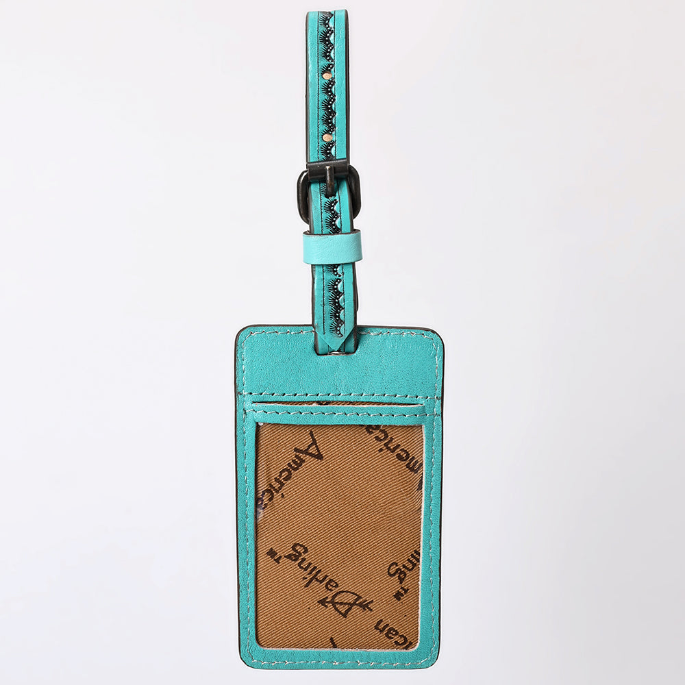 ADBG1462 Hand-Tooled Leather Card Holder - Western Floral Design by American Darling