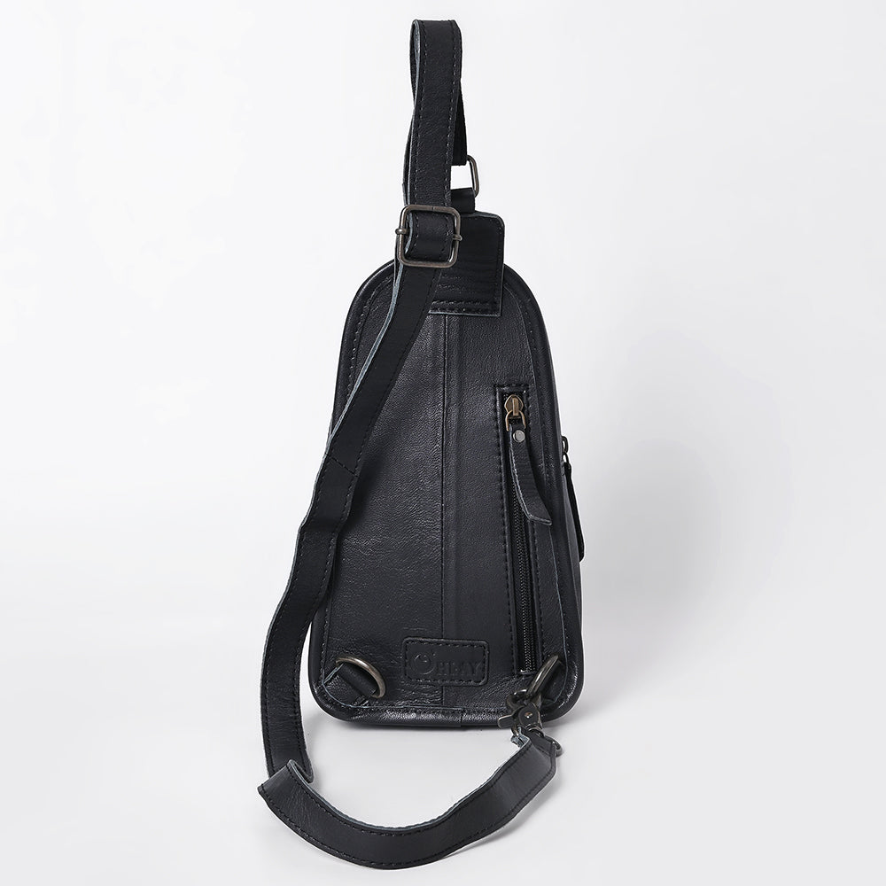 OHG188 Sling Hand Tooled Genuine Western Leather Women Bag