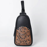 OHG188 Sling Hand Tooled Genuine Western Leather Women Bag