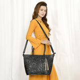 ADBG1480 Tote Hand Tooled Genuine Western Leather Women Bag