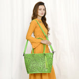 ADBG1480 Tote Hand Tooled Genuine Western Leather Women Bag