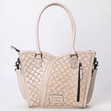 ADBG1473 Hand-Tooled Leather Tote Bag - Western Floral Dual Carry by American Darling
