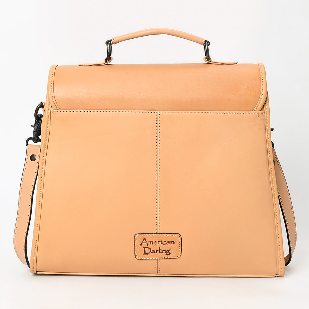 ADBGZ841 Hand-Tooled Genuine Leather Western Tote Bag - American Darling