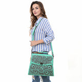 ADBGZ841 Hand-Tooled Genuine Leather Western Tote Bag - American Darling