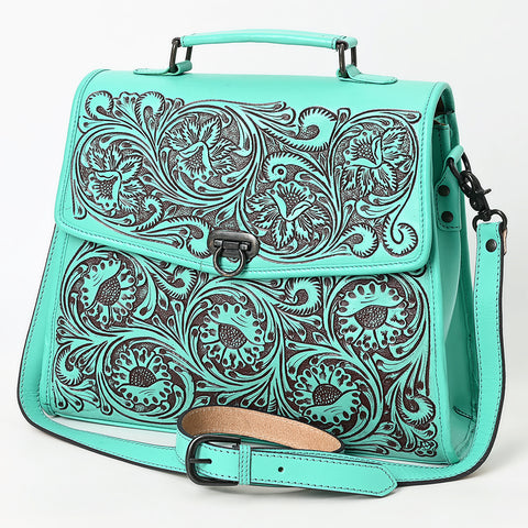 ADBGZ841 Hand-Tooled Genuine Leather Western Tote Bag - American Darling