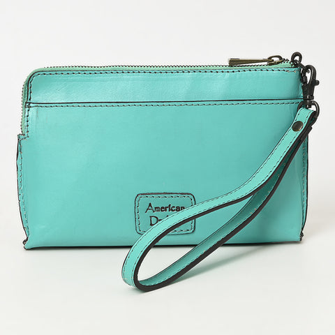ADBGZ844 Hand-Tooled Genuine Leather Wristlet Wallet American Darling