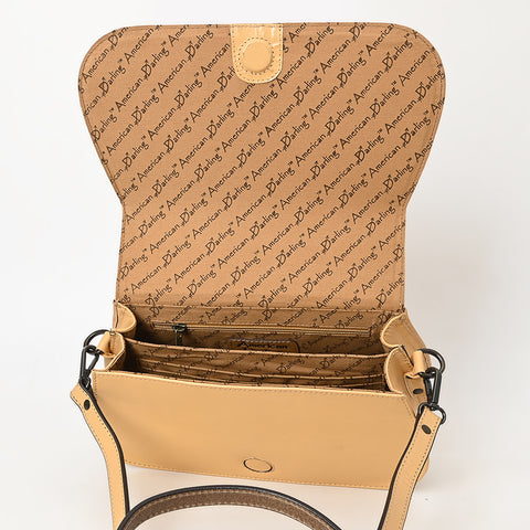 ADBGZ845 Hand-Tooled Genuine Leather Western Crossbody Bag - American Darling