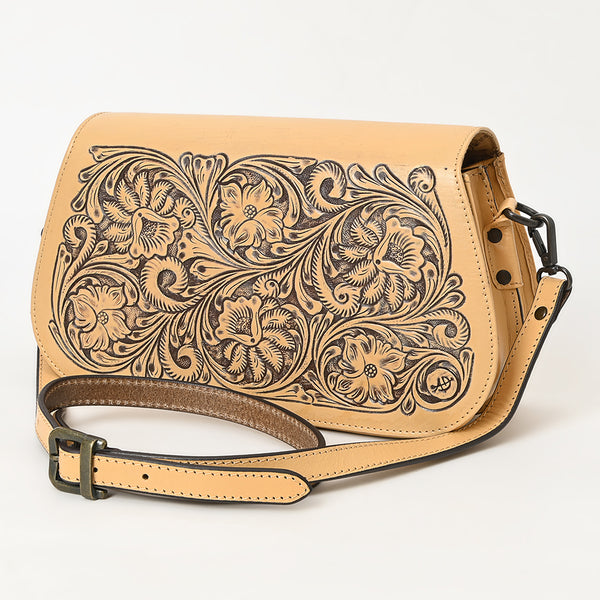 ADBGZ845 Hand-Tooled Genuine Leather Western Crossbody Bag - American Darling