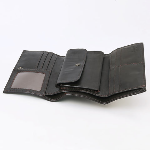 ADBGZ848 Hand-Tooled Leather & Cowhide Women Western Wallet American Darling