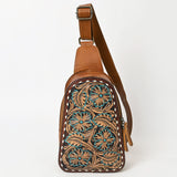 ADBG1481 Sling Hand Tooled Genuine Western Leather Women Bag
