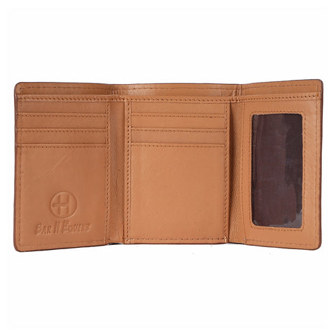BEBGM172-Western Leather Trifold Wallet