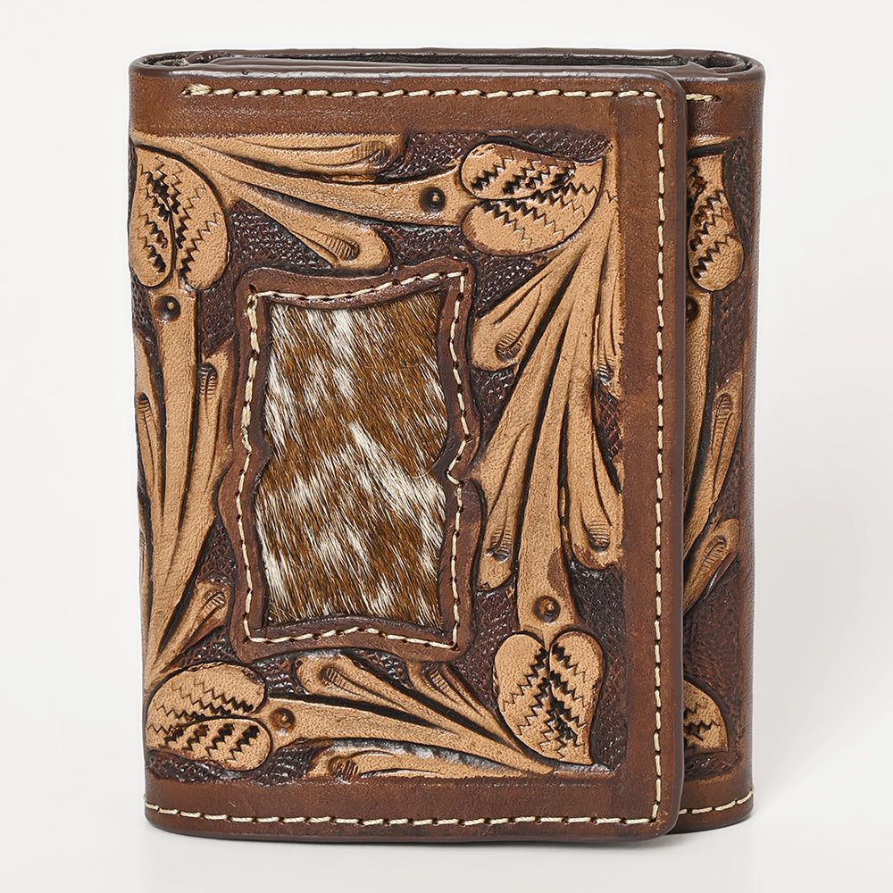 BEBGM180-Western Leather Trifold Wallet