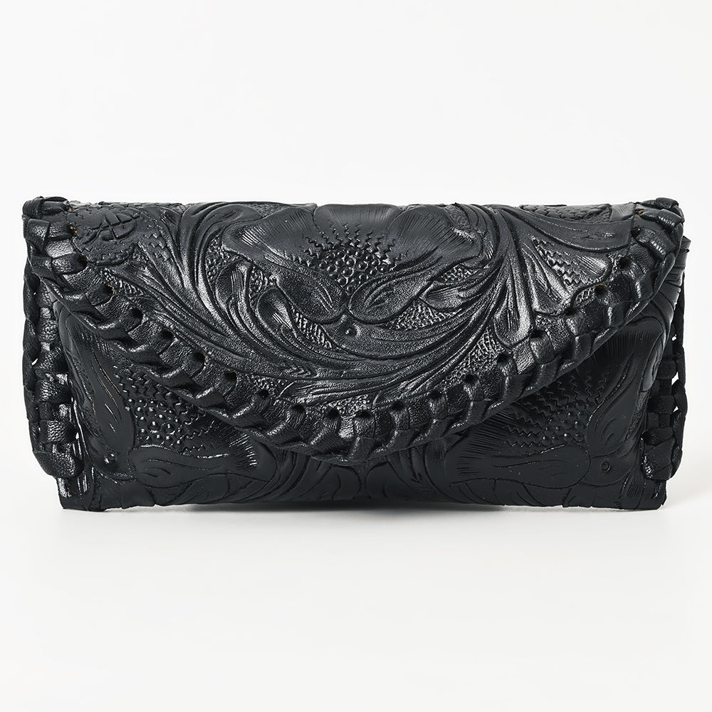 American Darling Hand Tooled Genuine Leather Western Sunglass Case