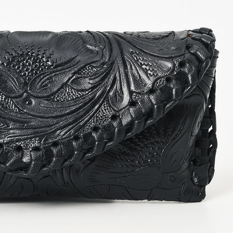 American Darling Hand Tooled Genuine Leather Western Sunglass Case