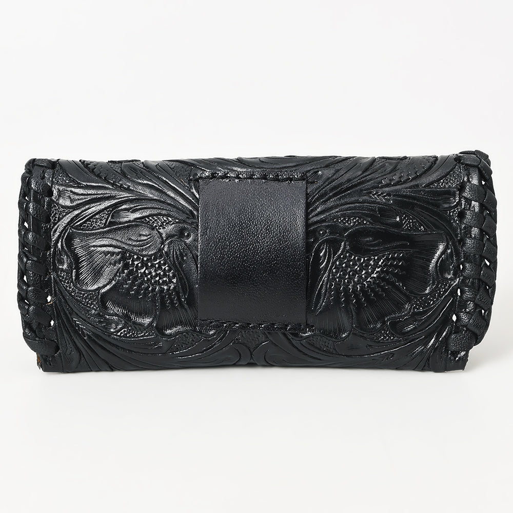 American Darling Hand Tooled Genuine Leather Western Sunglass Case