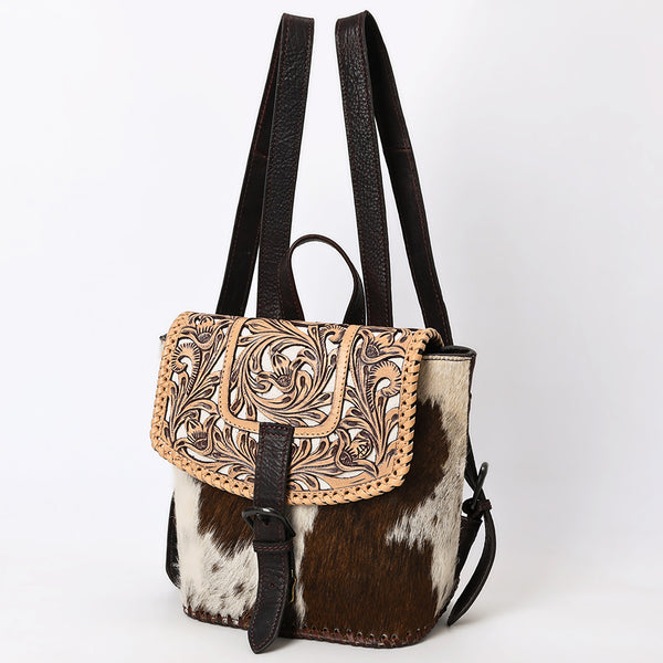 ADBGZ864 Mini Cowhide & Tooled Leather Backpack Western Rucksack | American Darling