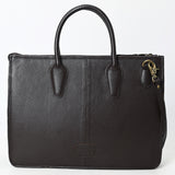 ADBGM428 Hair-On Cowhide Leather Tote Bag with Structured Handles - American Darling