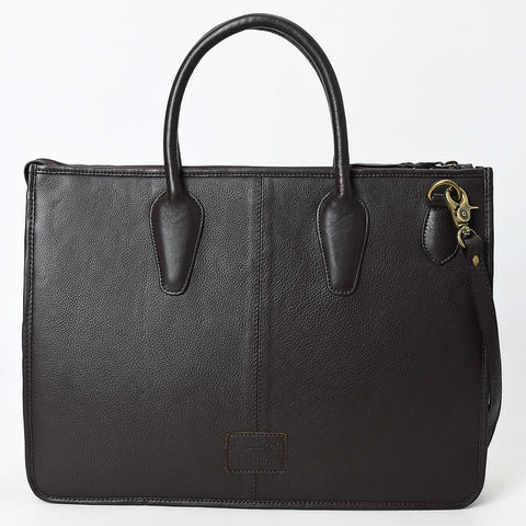 ADBGM428 Hair-On Cowhide Leather Tote Bag with Structured Handles - American Darling