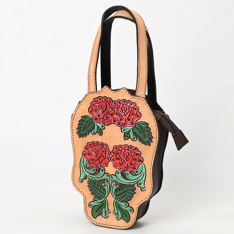 American Darling Hand Tooled Floral Carved Leather Tote Bag