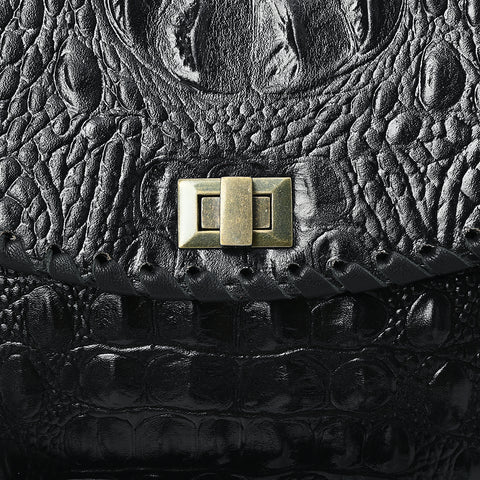 American Darling Western Crocodile Embossed Leather Small Crossbody Bag