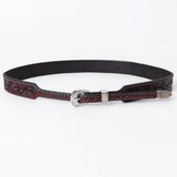 ADHTBR113 Hand tooled Genuine American Leather Hatband Unisex