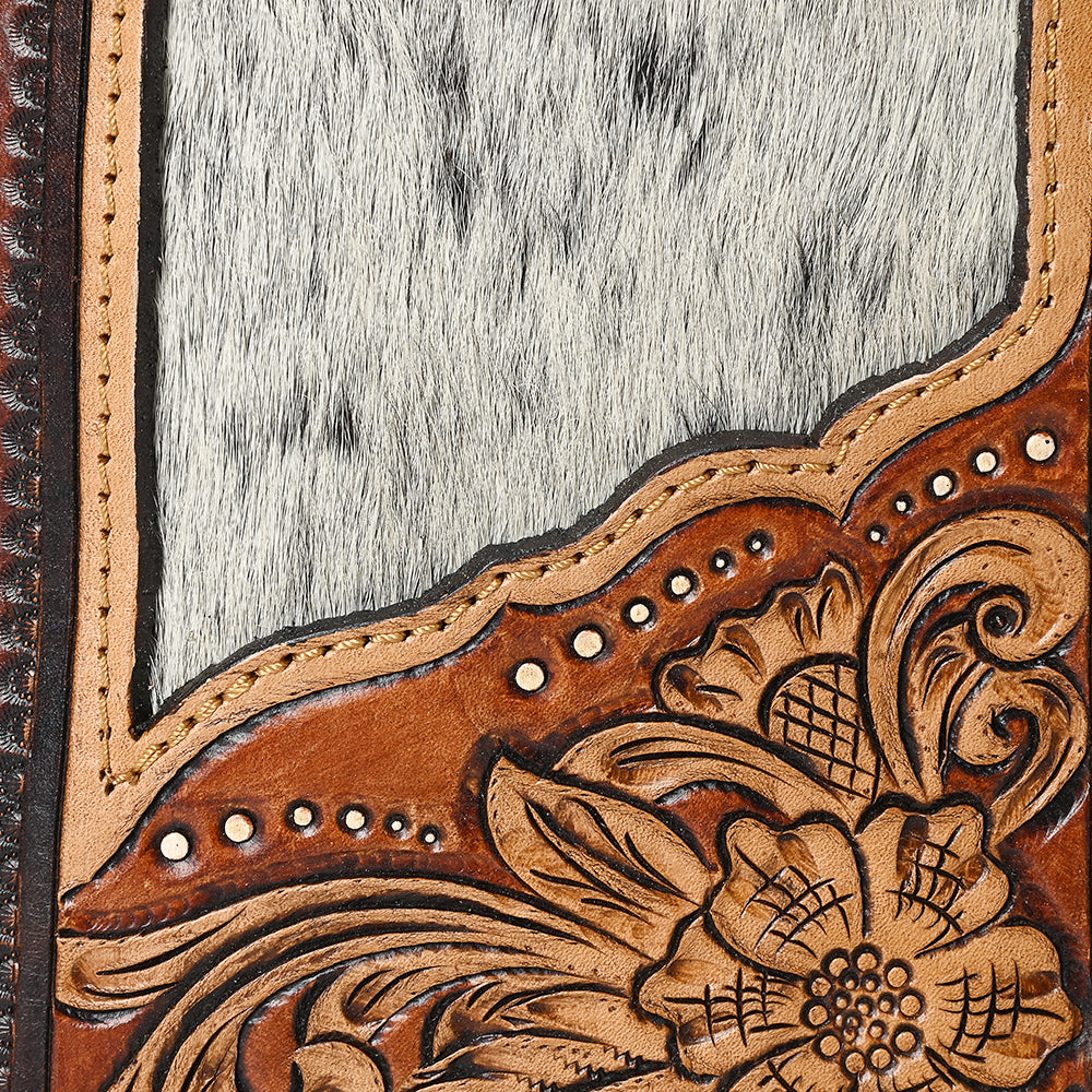 ADBGA592 Hand-Tooled Cowhide Sling Bag-Western Genuine Leather Crossbody for Women