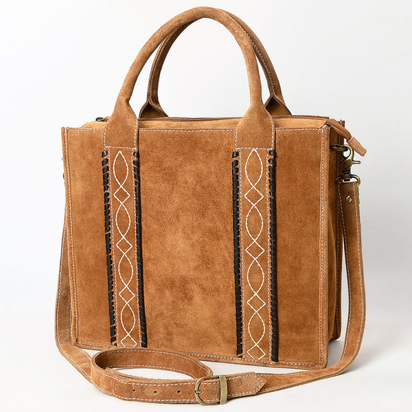 ADBGA605 Western Genuine Leather Tote Bag-Handcrafted Women's Shoulder Purse