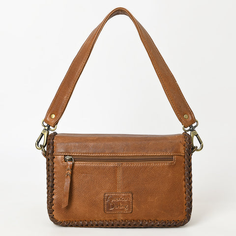 ADBGM405B Mini Leather Shoulder Bag with Braided Trim - American Darling