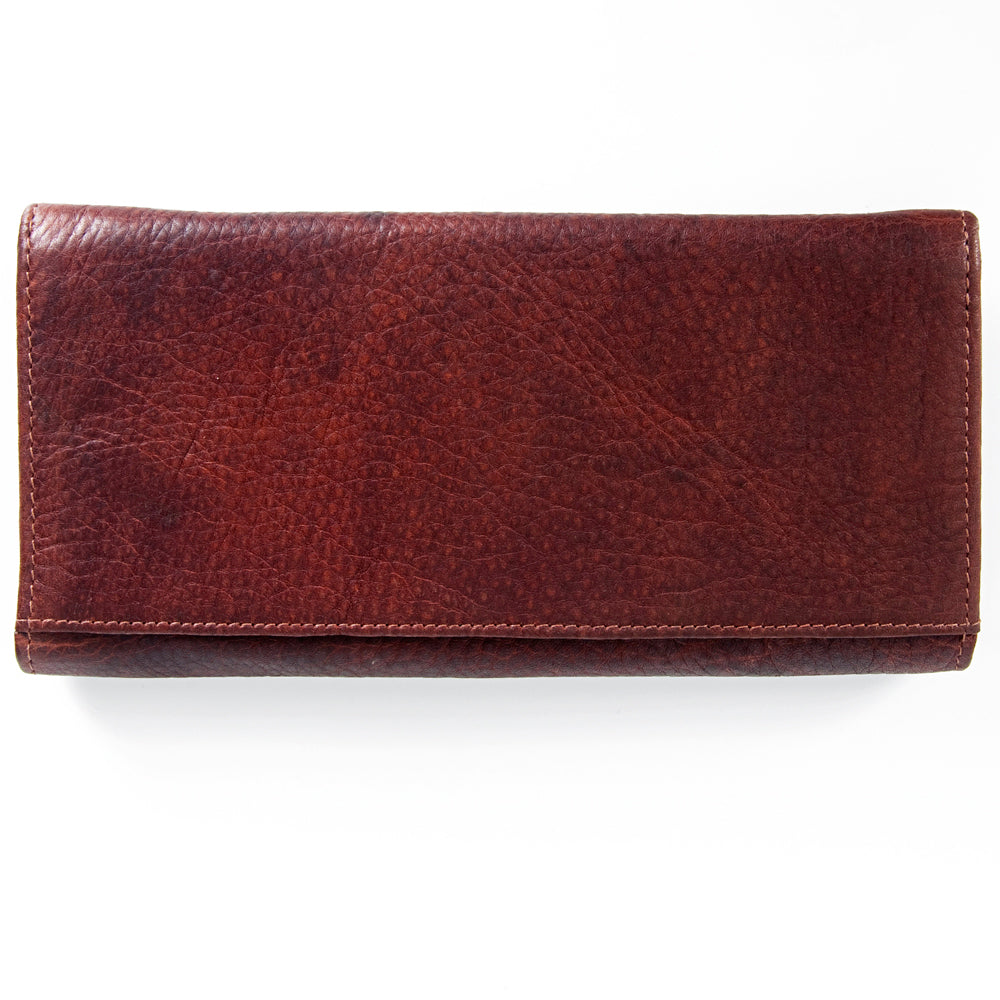 LC-ADBGM102 Western Floral Tooled Leather Wallet - Boho Rodeo Clutch