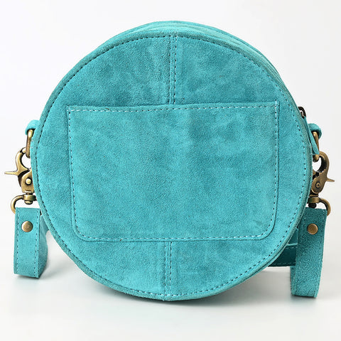 American Darling Boot Stitched Genuine Suede Leather Canteen Bag