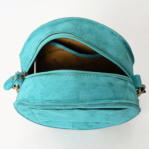 American Darling Boot Stitched Genuine Suede Leather Canteen Bag