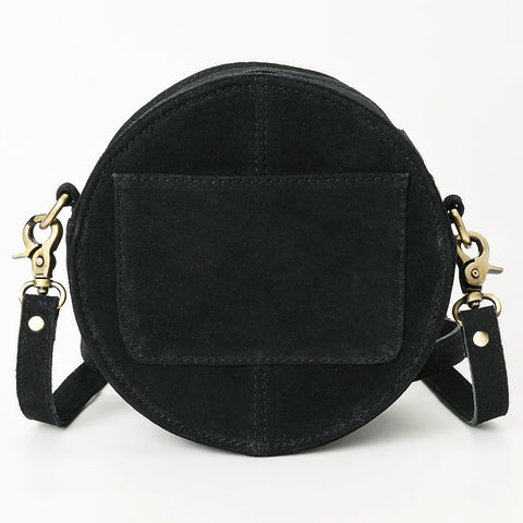 American Darling Boot Stitched Genuine Suede Leather Canteen Bag