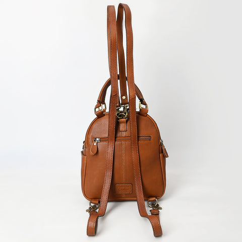 American Darling Hand Tooled Hair-On Cowhide Genuine Leather Backpack