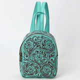 ADBGZ875 Mini Leather Backpack | Hand-Tooled Floral Western Bag by American Darling