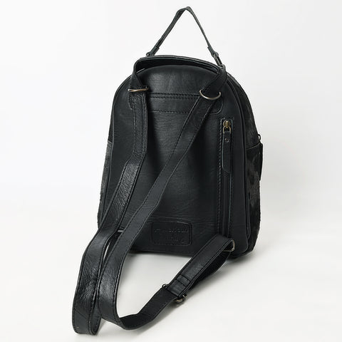 American Darling Western Backpack Bag Handcrafted from Black Crocodile Embossed Genuine Leather