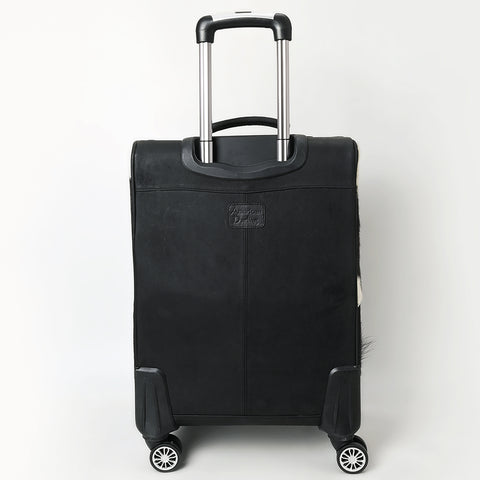 American Darling Western Genuine Leather Travel Case Tooled Detailing & Hair on cowhide Accents