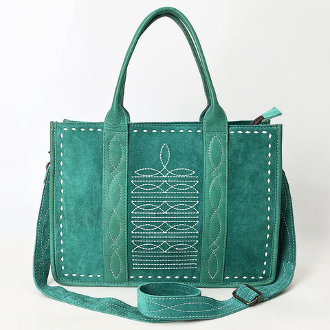 American Darling Western Genuine Suede Leather Tote Bag with Handcrafted Detailing and Premium Craftsmanship