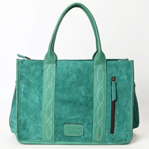 American Darling Western Genuine Suede Leather Tote Bag with Handcrafted Detailing and Premium Craftsmanship