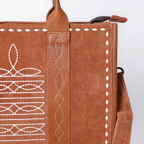 American Darling Western Genuine Suede Leather Tote Bag with Handcrafted Detailing and Premium Craftsmanship