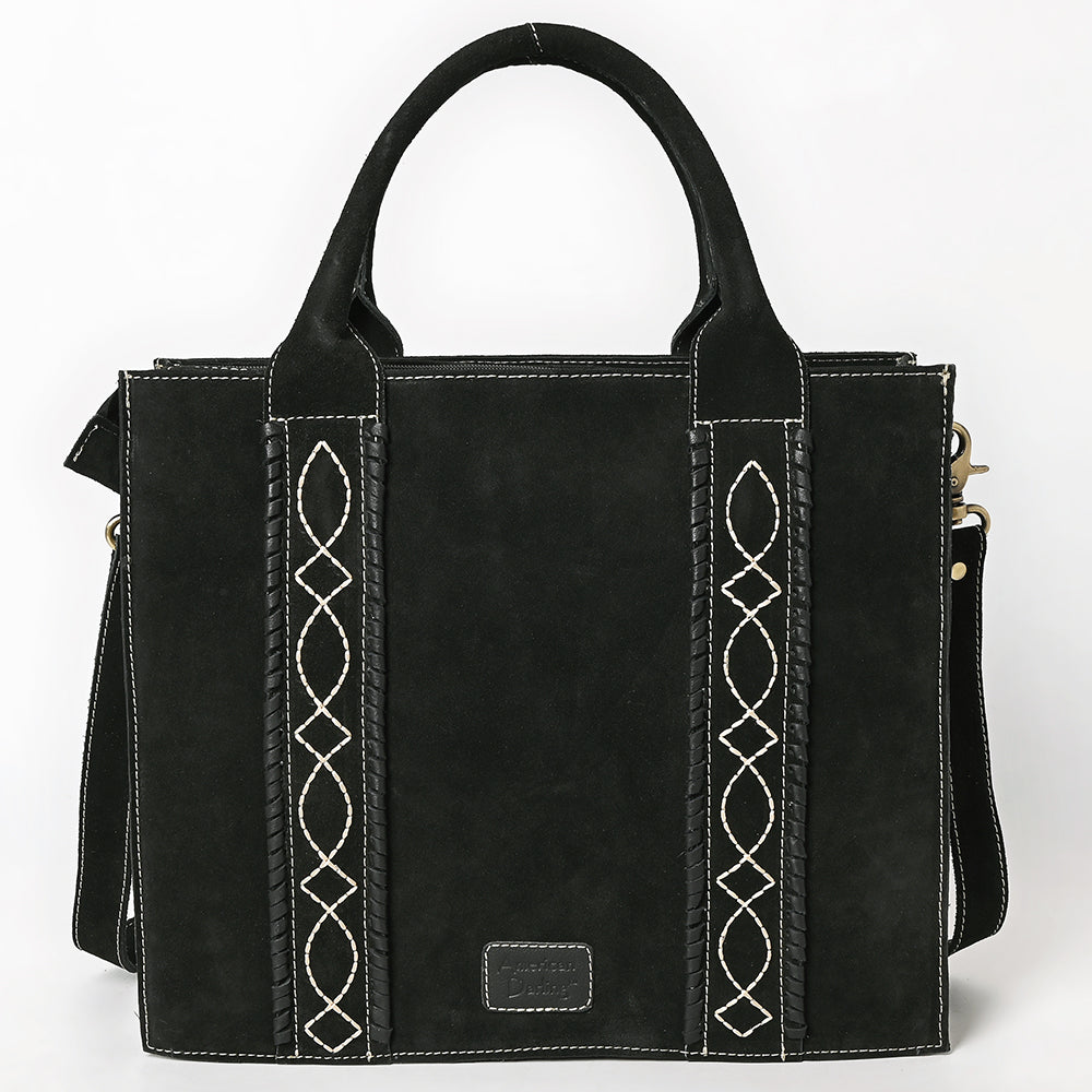 ADBGA607 Western Tote Bag-Genuine Leather with Hand-Stitched Detailing
