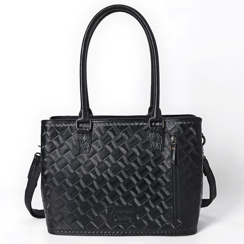 American Darling Hand Tooled Western Leather Tote Bag | Premium Floral Carved Genuine Leather