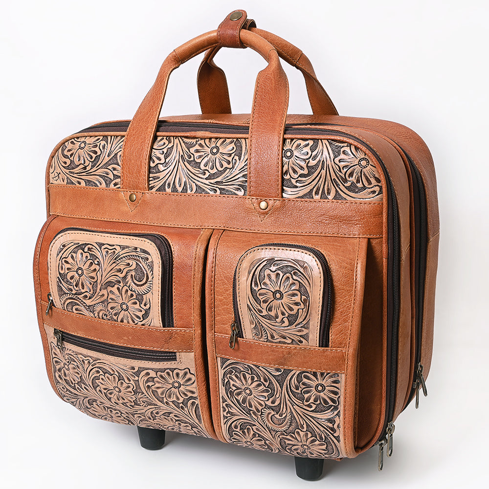 ADBG1602 Travel Case Hand Tooled Genuine Leather women bag western Bag