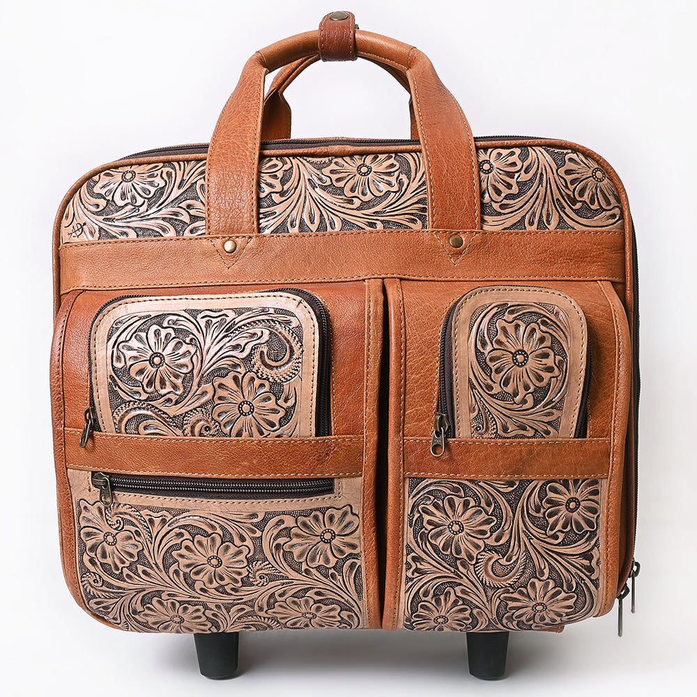 ADBG1602 Travel Case Hand Tooled Genuine Leather women bag western Bag