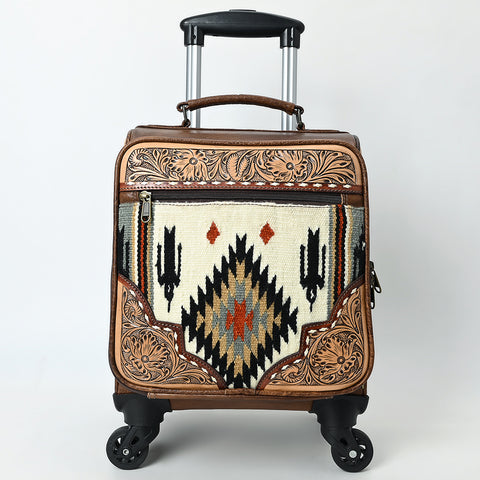 American Darling Western Leather Travel Case with Hand-Tooled Craftsmanship & Premium Detailing