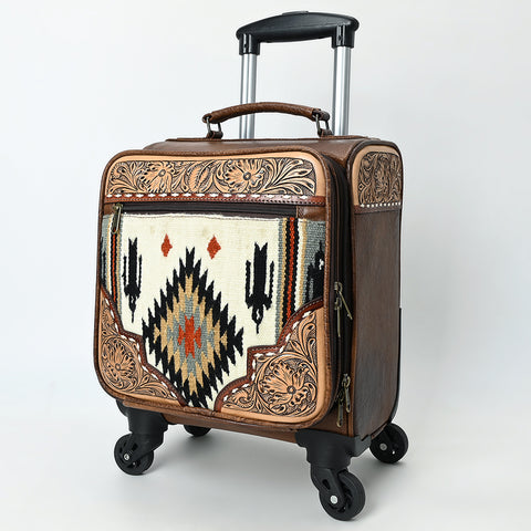 American Darling Western Leather Travel Case with Hand-Tooled Craftsmanship & Premium Detailing