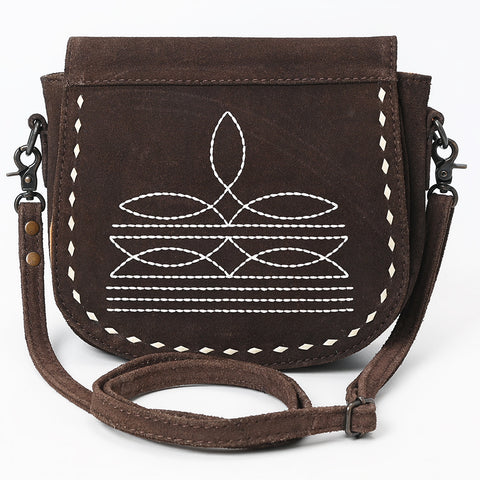 American Darling Western Suede Genuine Leather Crossbody Bag with Craftsmanship ï¿½ Handcrafted Design