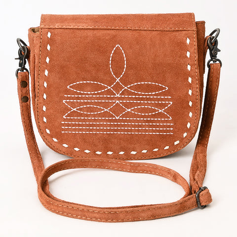 American Darling Western Suede Genuine Leather Crossbody Bag with Craftsmanship ï¿½ Handcrafted Design