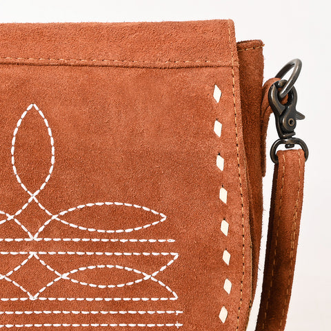 American Darling Western Suede Genuine Leather Crossbody Bag with Craftsmanship ï¿½ Handcrafted Design
