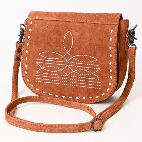 American Darling Western Suede Genuine Leather Crossbody Bag with Craftsmanship ï¿½ Handcrafted Design