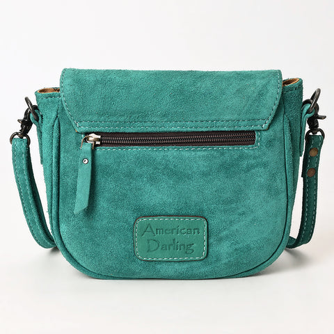 American Darling Western Suede Genuine Leather Crossbody Bag with Craftsmanship ï¿½ Handcrafted Design